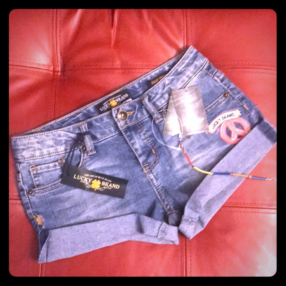 Lucky brand girls jean shorts!